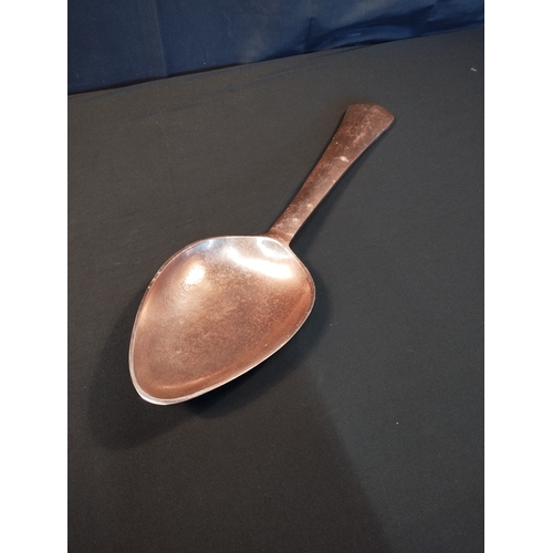 151 - Oversized Copper Coloured Wall Mountable Cutlery Set. Fork, Knife and Spoon. All Approx 60cm Length.