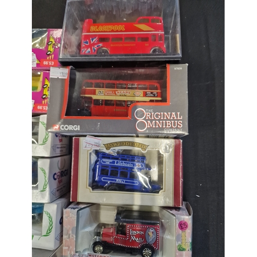 160 - A collection corgi, welly and matchbox cars, trucks and vans.