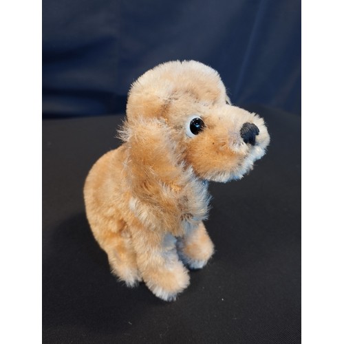 154 - Four Vintage Steiff Mohair Dogs inc 1960's Dachshund with Tag