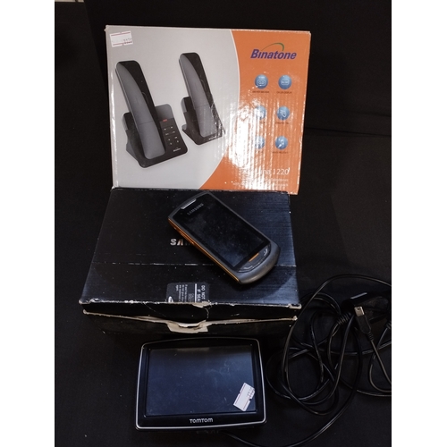 171 - Selection of Electrical Items inc Samsung Mobile Phone, Tom Tom Sat Nav and Binatone Luna 1220 Digit... 