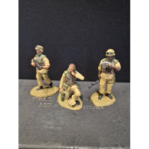 186 - Field of conflict Ltd Military Collectables. 2003.
Model no. IQUS-01, 02 & 03.  Made from a cast met... 