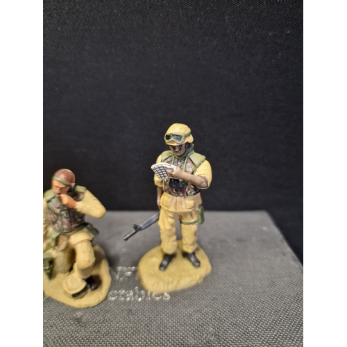 186 - Field of conflict Ltd Military Collectables. 2003.
Model no. IQUS-01, 02 & 03.  Made from a cast met... 