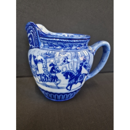 190 - Royal Doulton Eglinton Tournament smaller jug D1425 (#1)
Castle shape
A knight in procession with fo... 