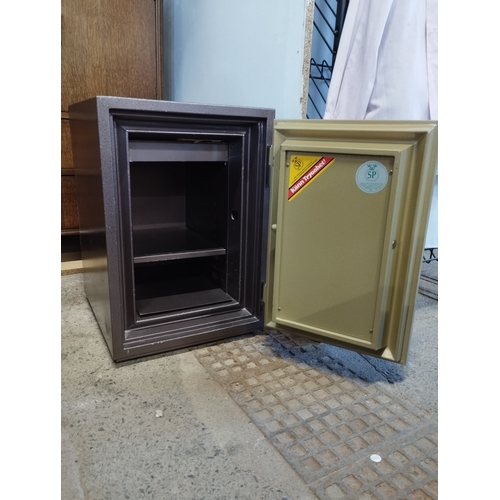 195 - Diplomat D60 Combination and Key Security Safe. With Key. Approx. 56h x 38w x 45cm.