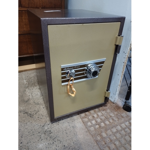 195 - Diplomat D60 Combination and Key Security Safe. With Key. Approx. 56h x 38w x 45cm.