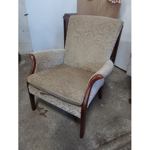 206 - Original Vintage Parker Knoll PK 749 Easy Armchair.