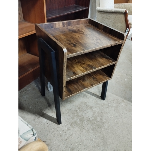 240 - Industrial 3-Tier Sofa End Table w/Open Shelf Storage Side Table for Living Room. Approx. 60H x 46W ... 