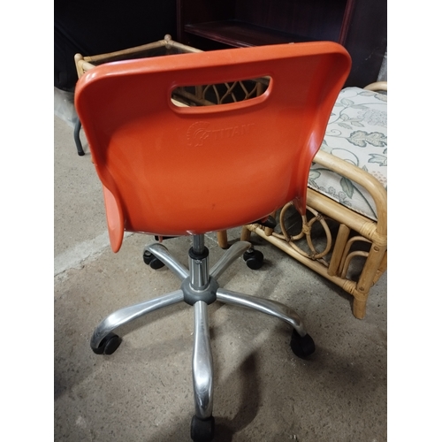 242 - Titan Swivel Chair in Orange