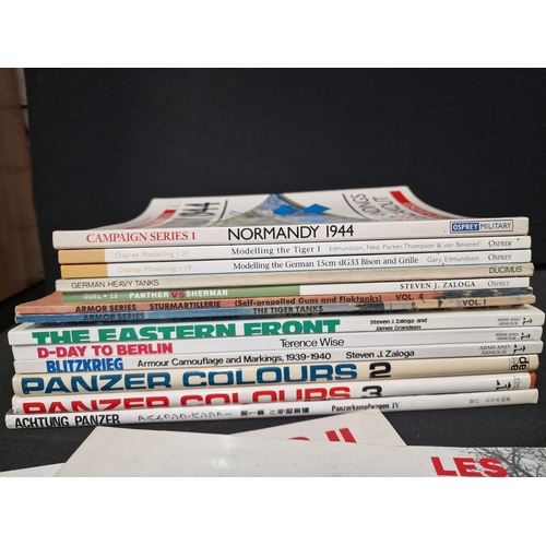 284 - A collection of modelling books for various tanks