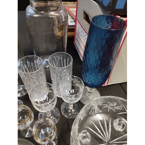 288 - Large Selection of Vintage Glassware inc Royal Doulton Decanter and Demijohn