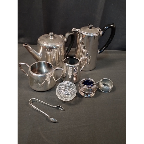 293 - Vintage c1960's Silver Plated Tea Set Items