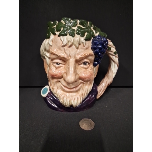 297 - Vintage Royal Doulton 1958 Bacchus D 6499 Toby Mug Jug 7 inch tall.  Mint condition. No chips or mar... 