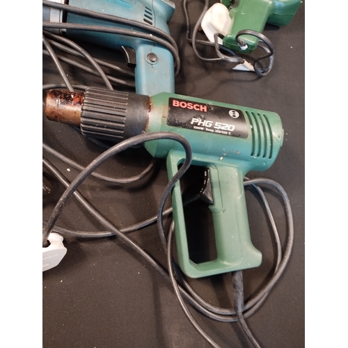 313 - Selection of Power Tools inc Bosch Sander, Heatgun, Soldering Gun, Glue Gun. Black and Decker Drill.... 