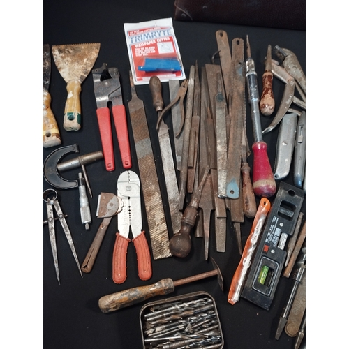 317 - Selection of Vintage Engineering Tools inc Files, Calipers, Drill Bits, Grips and Wrenches