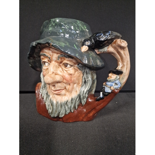 334 - Vintage ROYAL DOULTON - RIP VAN WINKLE - 10cm TOBY JUG. D 6463 - 1954. ( had a repair)