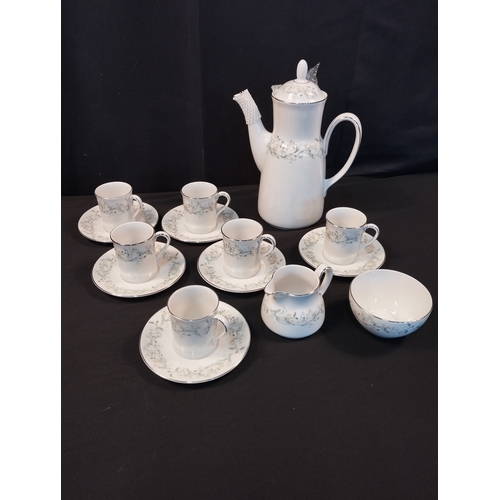 336 - Vintage Royal Doulton Bone China Woodland Glade Tea Set Six Cup and Saucer, Sugar Bowl, Milk Jug and... 