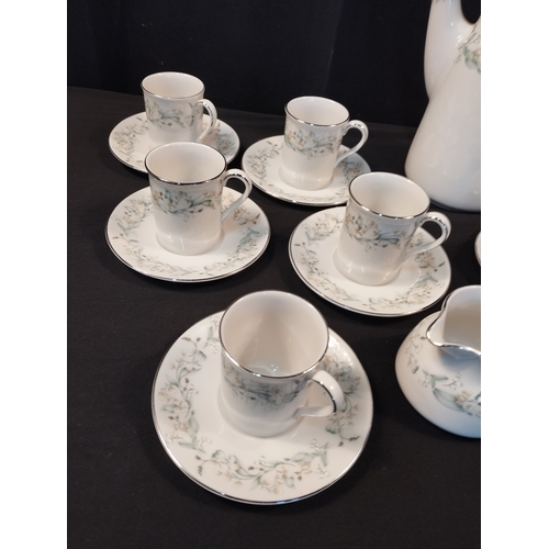 336 - Vintage Royal Doulton Bone China Woodland Glade Tea Set Six Cup and Saucer, Sugar Bowl, Milk Jug and... 