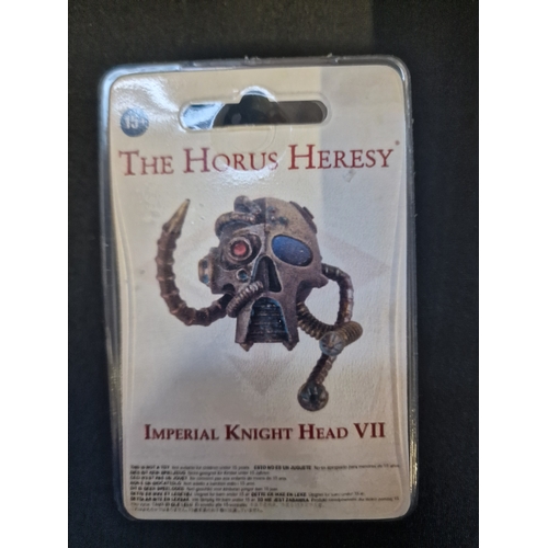 338 - Warhammer Dark Wlder Haemonulus, The Horus Heresy Imperial Knoght head VII, Citadel iron warriors wa... 