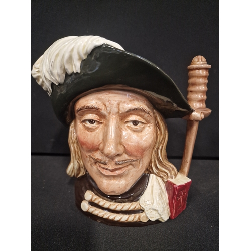 351 - Vintage Royal Doulton Jug 'Aramis' Musketeer D6441 copr 1955 Approx 7x5inch