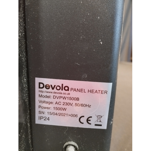 354 - Devola 1500w Panel Heater with Wall Brackets and Remote and a Salin Plus Air Purifier.