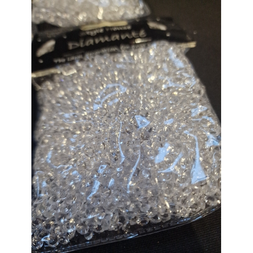 363 - 68 packets of diamantes, crystal confetti. 2500 per pack. All new