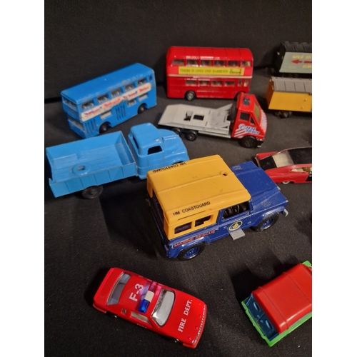 374 - A collection of vintage Corgi, matchbox and Triang.