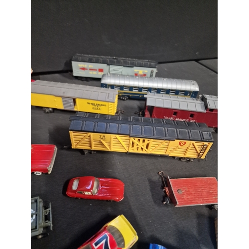 374 - A collection of vintage Corgi, matchbox and Triang.