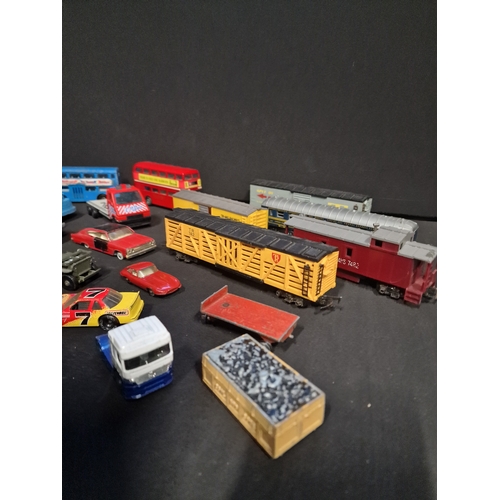 374 - A collection of vintage Corgi, matchbox and Triang.