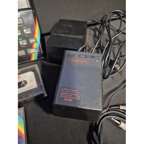 376 - ZX Spectrum sinclair.  With Cassette, user guide, video vault game and chess game