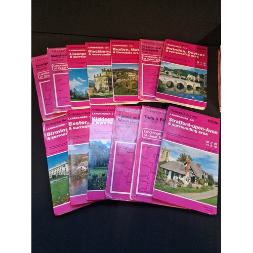 10 - Approximately 45 Ordnance Survey maps from  around the UK.  Includes Blackburn & Burnley, Preston & ... 