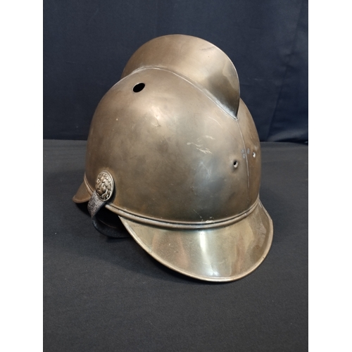 24 - Vintage Brass Merryweather Fireman's Helmet