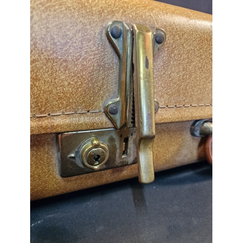 127 - SASTA London vintage suitcases with brass fittings