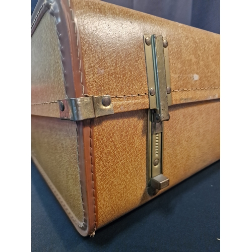 127 - SASTA London vintage suitcases with brass fittings