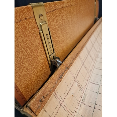 127 - SASTA London vintage suitcases with brass fittings