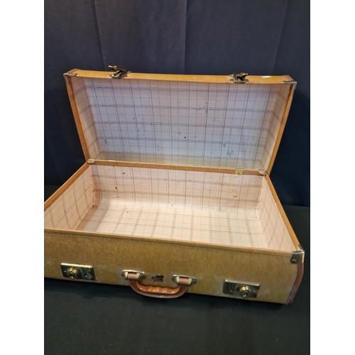 127 - SASTA London vintage suitcases with brass fittings