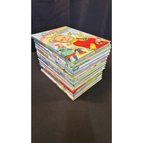 6 - A collection of 15 Rupert Annuals numbers 55 to 69 (inclusive) year 1990 to 2004