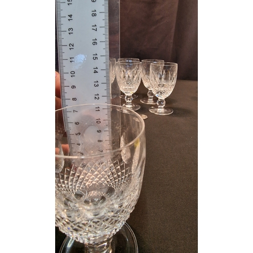 25 - Discontinued First Design.
Eight stunning Waterford Crystal COLLEEN Short Stem Claret Wine Glasses. ... 