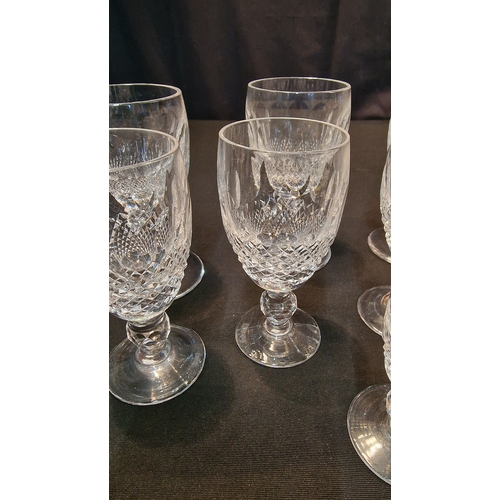 26 - Discontinued First Edition
11 stunning Waterford Crystal COLLEEN Short Stem Claret Wine Glasses.  10... 