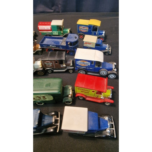 55 - A selection of 20 matchbox, Lledo and days gone advertising vans