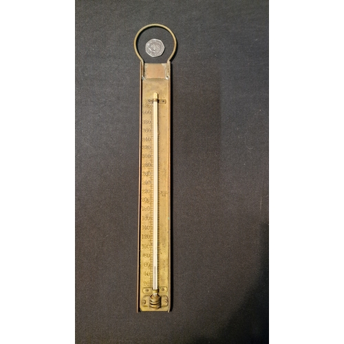 80 - A vintage Brass Jam and preserve thermometer