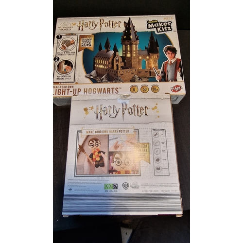 92 - Brand new Harry Potter make your own light up Hogwarts and make your own Harry Potter crochet kit