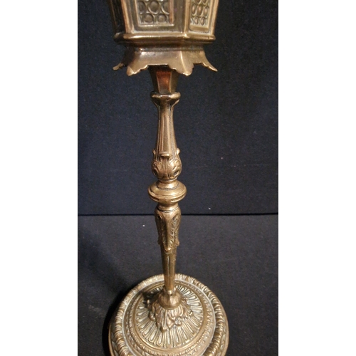 100 - Antique Erhard & Sohne Brass Candlestick/Street Lamp Lighter-Made In Germany