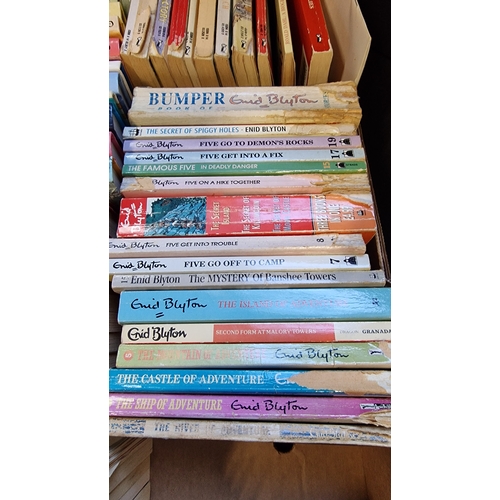 120 - A large collection of 40 Enid Blyton hard and paper back books. And a collection of 12 Roald Dahl bo... 