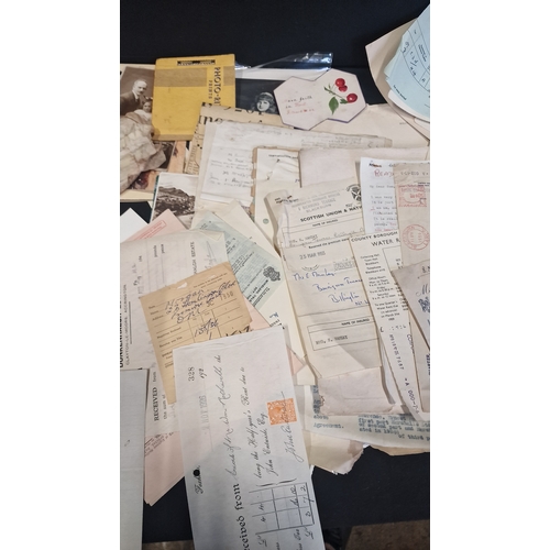 152 - A very large collection of Ephemera includes, photographs, postcards, pictures, books.  Dates from 1... 