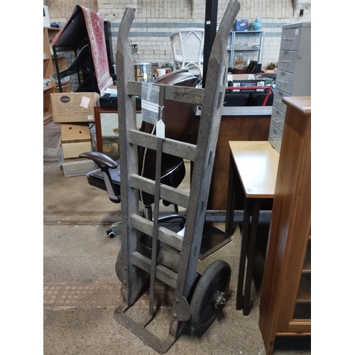 268 - Vintage 1930's Slingsby Railway Platform Sack Truck. Approx. 143cm High.