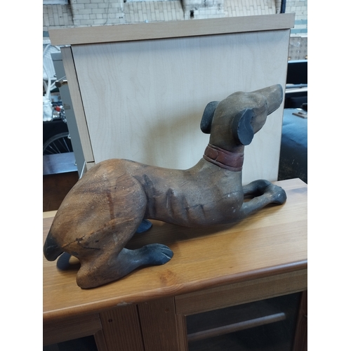 269 - Wooden Dog Approx. 40cm Length