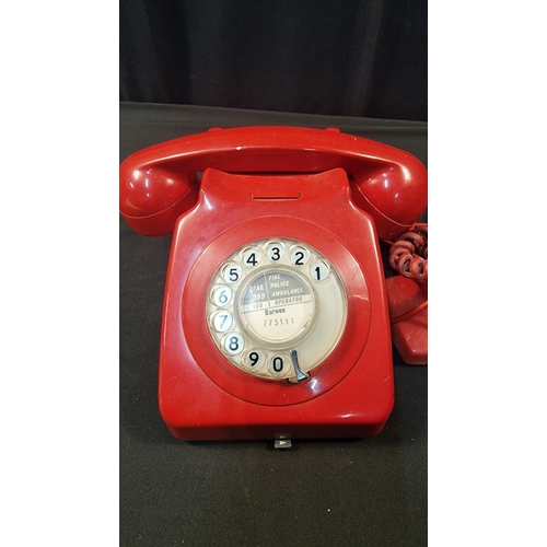 241 - A retro vintage Red dial telephone