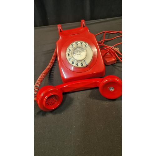 241 - A retro vintage Red dial telephone