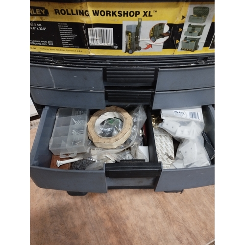 274 - Stanley Rolling Workshop XL Tool Box Loaded with Various Tools and Fixings