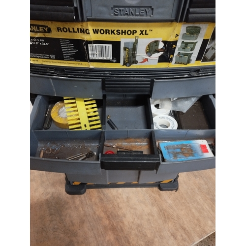 274 - Stanley Rolling Workshop XL Tool Box Loaded with Various Tools and Fixings